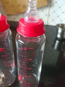 LuvLap Borosilicate Glass Feeding Bottle – 250ml |