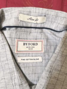 Byford Fine Cotton Blend Slim Fit Shirt