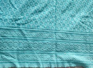 XXL Light Blue kurta Self Colour Sequins All Over