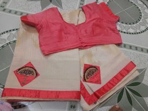 &#34;Umbrella 🏖️&#34; Designated Saree With Blouse