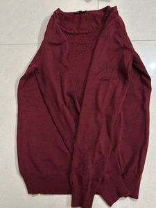 Wool Sweatshirt with beads