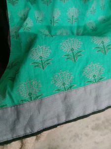 Green Printed Kurti Salwar Set 🌼