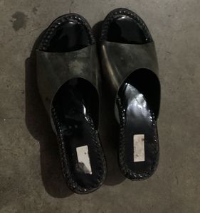 Sleek Black Slide Sandals