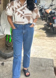 White crop Shirt