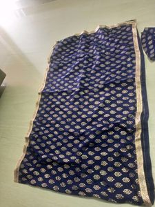 Nevy Blue Plazzo Pair With Dupatta
