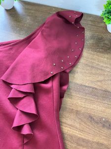 Red One Shoulder Dress