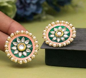 Earrings (Meenakari)