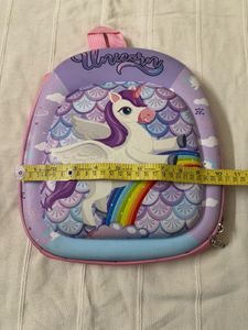 Unicorn Theme Hardshell Backpack For Kids
