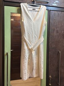Massimo Dutti Elegant White Dress