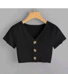 Vmens Women Black Rib Tank Top