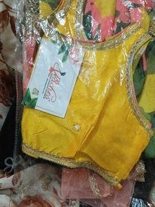 Yellow Embellished Floral Kids Lehenga 4 To 5 Yrs