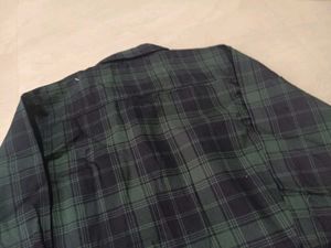 Plaid Flannel Shirt, L Size