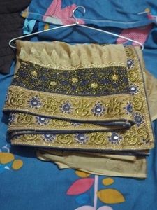 Elegant Embroidered Saree