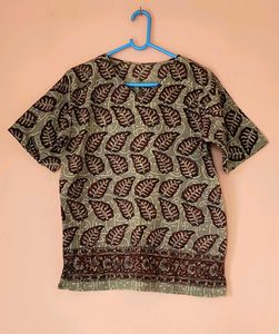 Leaf Print Top
