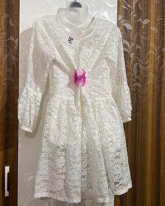 White Lace Mini Dress