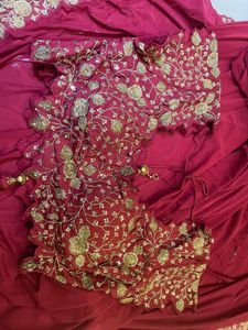 Drape Saree With Heavy Blouse