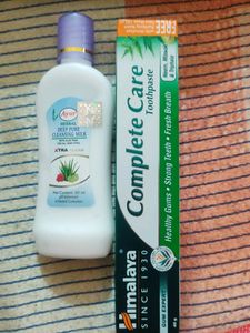 Combo Pack Of Skin Clenser And Himalaya Toothpaste