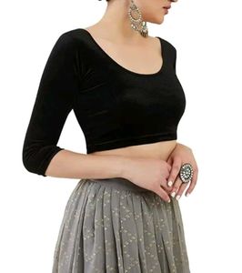 New Velvet Black Blouse