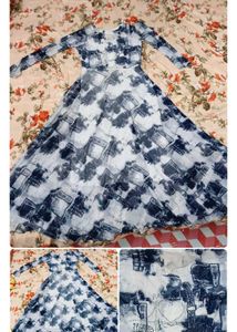 Elegant Red Ethnic Gown(combo offer)
