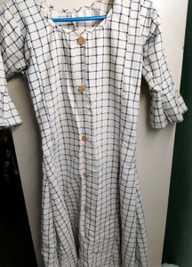 Women&#39;s Plaid Button-Down Dress