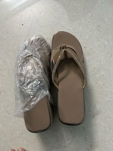 Elegant Beige Platform Thong Sandals