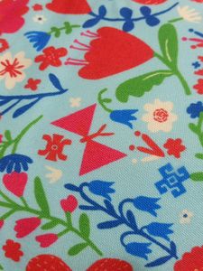 New Avaasa Cyan Flower Print Tote Bag