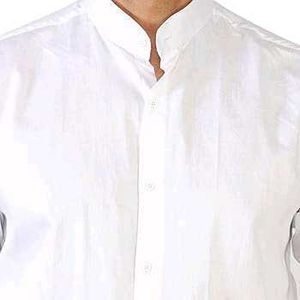 Men's White Bandhgala Shirt