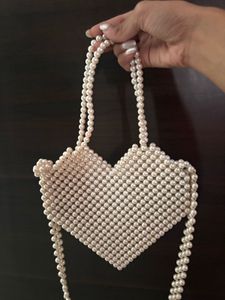 Elegant Pearl Beaded Handbag