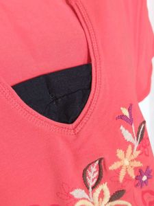 Imported Stretchable Embroidered Top M Size