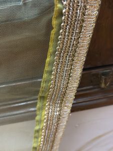 Yellow Embroidered Net Dupatta