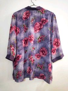 Floral Print Kimono