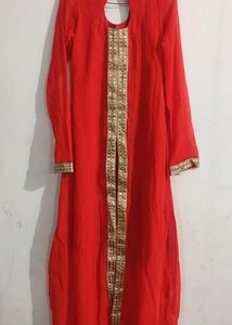 Designer Middle Cut Long Dress