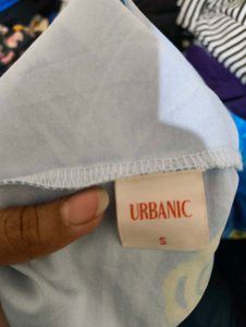 Urbanic Blue and Yellow Marble Dress