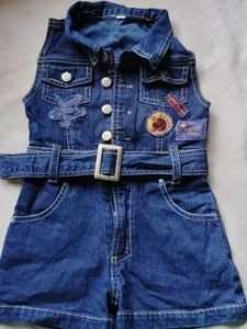 Denim Romper