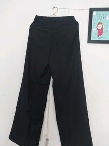 H&amp;M Black Wide Leg Trousers