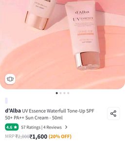 d'Alba UV Essence Waterfull+ Sun Cream