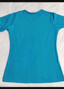 🆕 Blue Graphic Print Tee