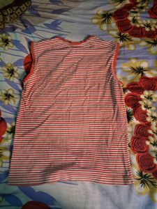 Red &amp; White Striped Sleeveless Tank – Day Care