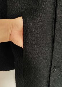 Zara Men Black Longcoat Hoodie