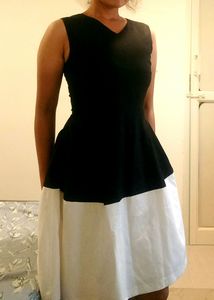 Black And White Midi Dress