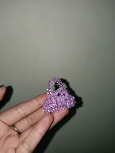 Beaded Mini Purse Keychain