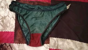 Green Panties with black panty