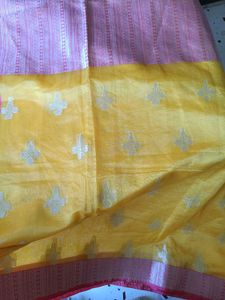 Elegant Yellow Cotton Saree