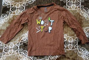 Kidley Boys Brown Tee