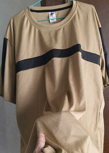 ✨Polyester Brown T-Shirt–Modern &amp; Comfortable