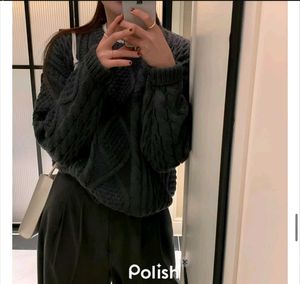 New With Tag Cozy Gray Turtleneck Sweater