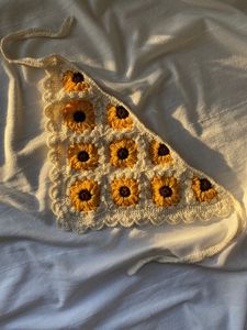 Sunflower Crochet Headband