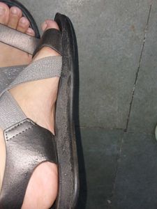 Combo Of Sandal And Canvas Shoe.