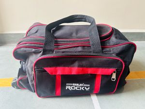 Ranjit Rocky Black &amp; Red Duffle Bag With Wheels