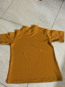Mustard yellow Turtleneck Top
